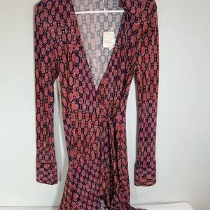 Free People Rhetta wrap dress NWT size XS